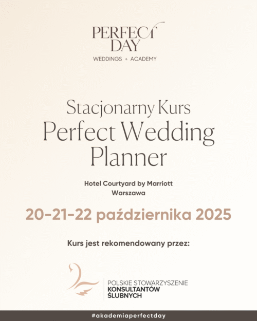 Stacjonarny grupowy Kurs Perfect Wedding Planner