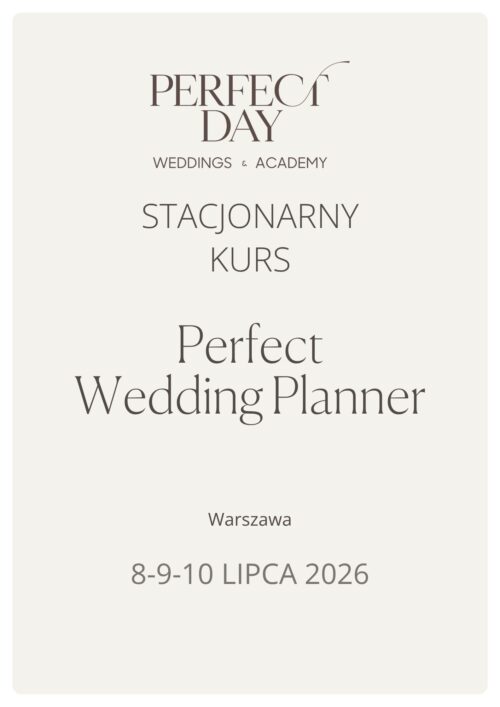 Stacjonarny Kurs Perfect Wedding Planner